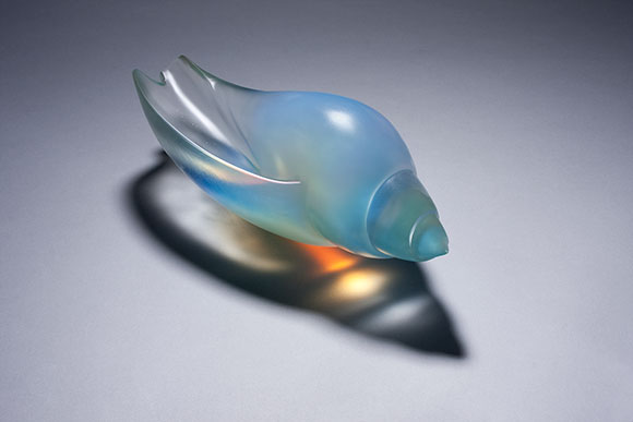 Shell - pale blue opalescent